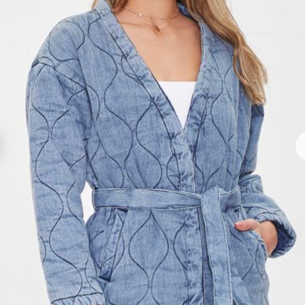 Quilted Wrap Jacket - Forever 21 - Size small